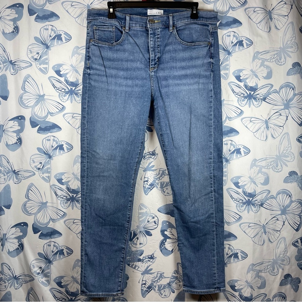 Loft moder skinny crop jeans SZ 12
